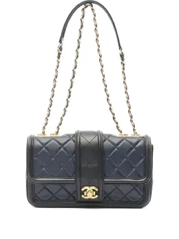 CHANEL Pre-Owned: Голубая сумка 