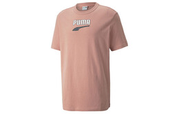 PUMA: Розовая футболка  Downtown