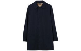 Burberry: Синее пальто 