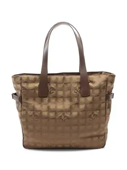 CHANEL Pre-Owned: Коричневая сумка-шоппер 