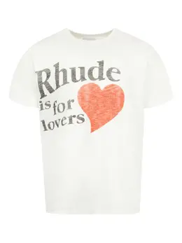 RHUDE: Белая футболка 