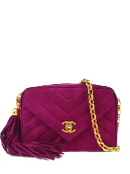 CHANEL Pre-Owned: Фиолетовая сумка 