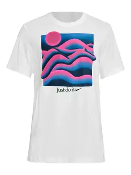 Nike: Белая футболка 