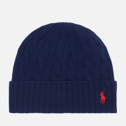 Polo Ralph Lauren: Синяя шапка 