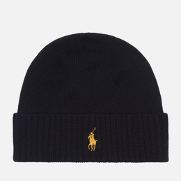 Polo Ralph Lauren: Чёрная шапка 