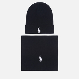 Polo Ralph Lauren: Чёрная шапка 