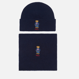 Polo Ralph Lauren: Синяя шапка 