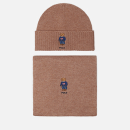 Polo Ralph Lauren: Бежевая шапка 