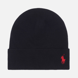 Polo Ralph Lauren: Чёрная шапка 