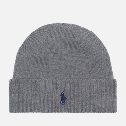 Polo Ralph Lauren: Серая шапка 
