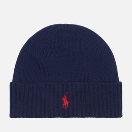 Polo Ralph Lauren: Синяя шапка 