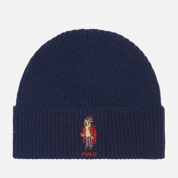 Polo Ralph Lauren: Синяя шапка 