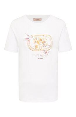 Twinset: Хлопковая футболка 
