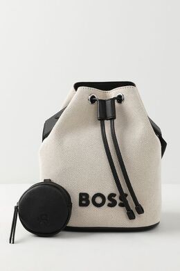BOSS: Бежевая сумка 