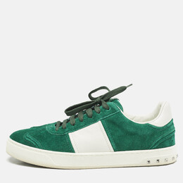 Valentino: Зелёные кроссовки 