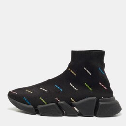 Balenciaga: Чёрные кроссовки  Speed Trainer