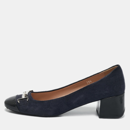 Tod's: Синие лоферы  Double T