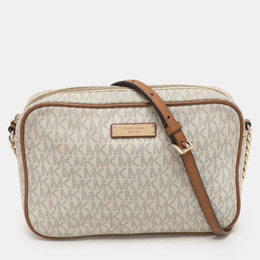 Michael Kors: Белая сумка через плечо  Jet Set