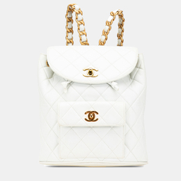 Chanel: Белый рюкзак 