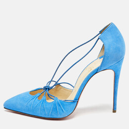 Christian Louboutin: Голубые туфли 