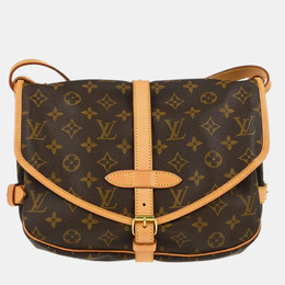 Louis Vuitton: Коричневая сумка 