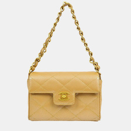 Chanel: Бежевая сумка 