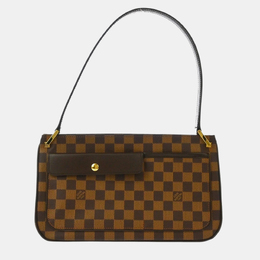 Louis Vuitton: Коричневая сумка 