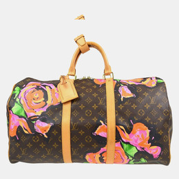 Louis Vuitton: Коричневая сумка  Keepall 50