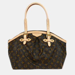 Louis Vuitton: Коричневая сумка 