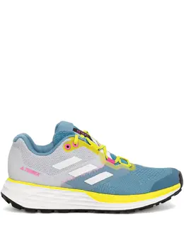 adidas: Голубые кроссовки  Terrex