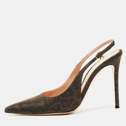 Gianvito Rossi: Коричневые туфли  Ribbon