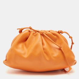 Bottega Veneta: Оранжевая сумка  Pouch