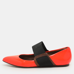 Marni: Оранжевые балетки 