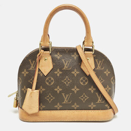 Louis Vuitton: Коричневая сумка  Alma BB