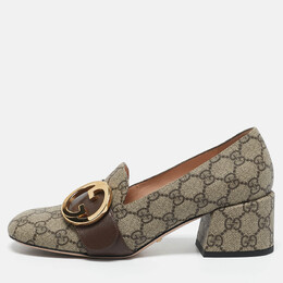 Gucci: Бежевые туфли  Interlocking G