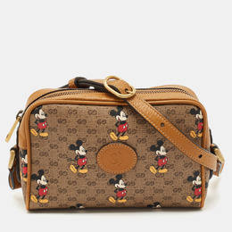 Gucci: Коричневая сумка через плечо  GG Supreme