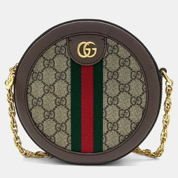 Gucci: Бежевая сумка  Ophidia