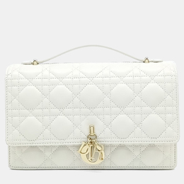 Dior: Белый клатч 