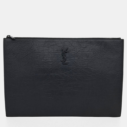 Saint Laurent Paris: Чёрный клатч 