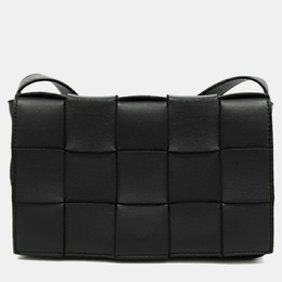Bottega Veneta: Чёрная сумка  Cassette