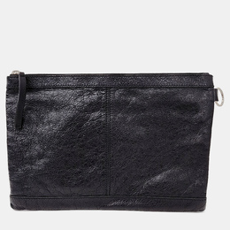 Balenciaga: Чёрный клатч 