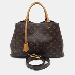 Louis Vuitton: Коричневая сумка  Montaigne