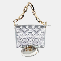 Louis Vuitton: Серебристая сумка 