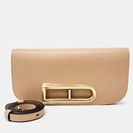 Delvaux: Бежевый клатч 
