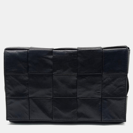 Bottega Veneta: Чёрная сумка  Cassette