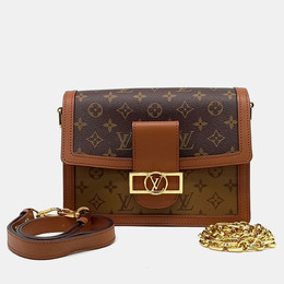 Louis Vuitton: Коричневая сумка 