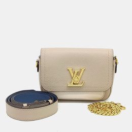 Louis Vuitton: Бежевая сумка 
