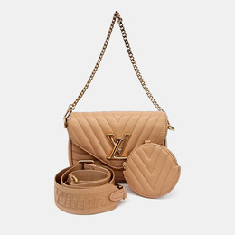 Louis Vuitton: Бежевая сумка  Pochette
