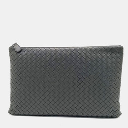 Bottega Veneta: Зелёный клатч 