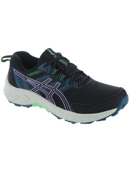 Asics: Чёрные кроссовки 